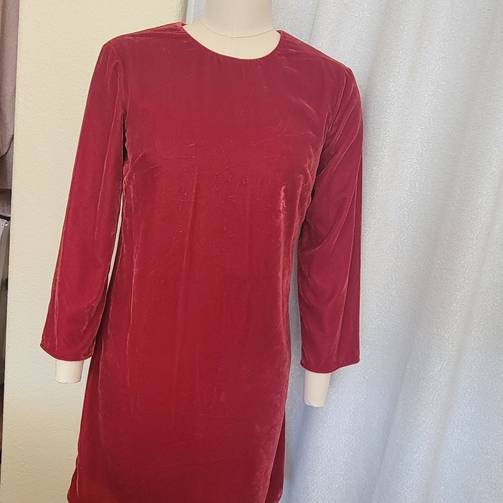 NWTS & Other Stories Velvet Open Back Party Dress - Picture 3 of 9